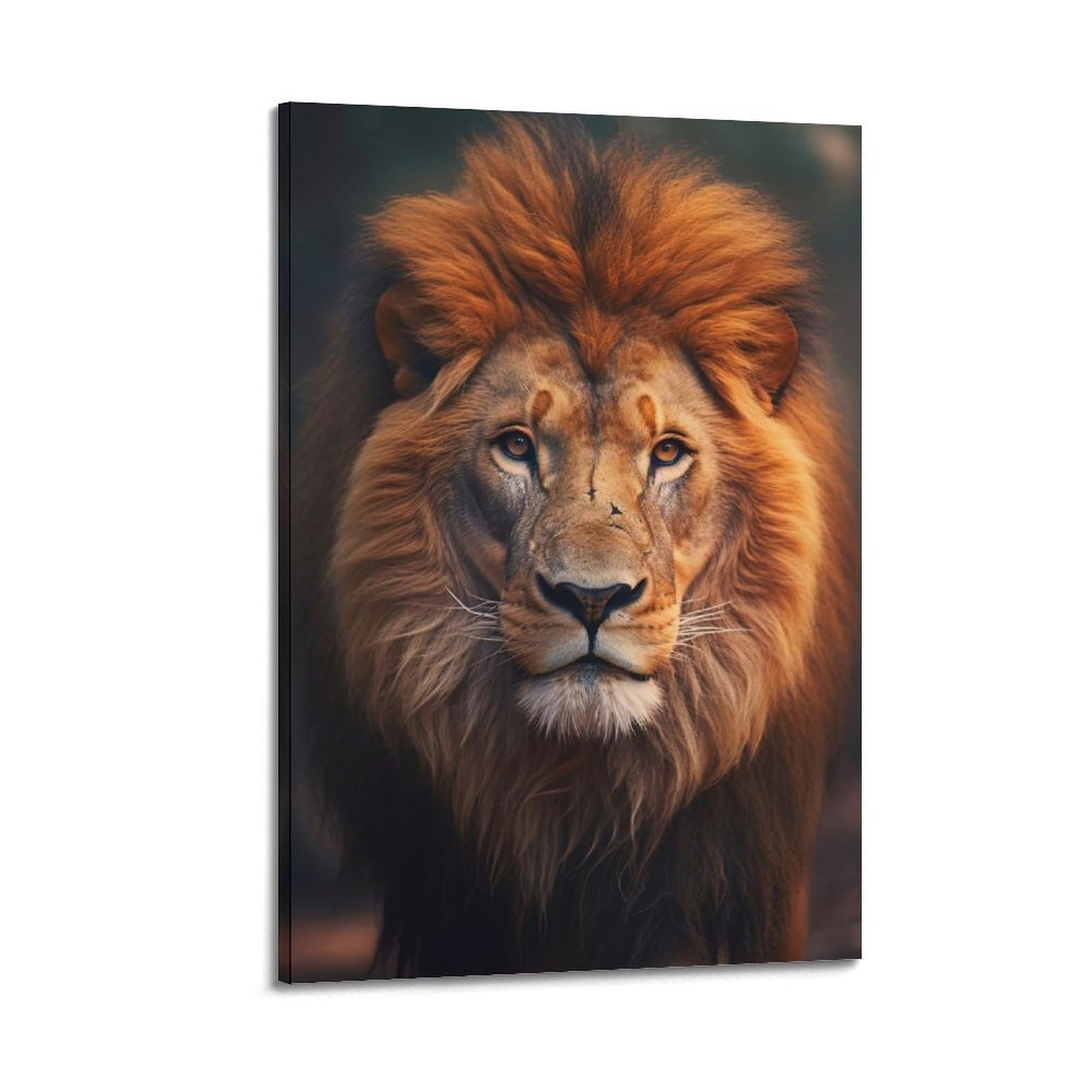 HUIYHB Wildlife Poster Asiatic Lion Poster Decorative Painting Canvas Wall Posters And Art Picture Print Modern Family Bedroom Decor Posters 24x36inch(60x90cm)