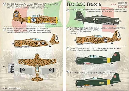 プリントスケール 48-146 1/48 フィアット G-50 Part 2