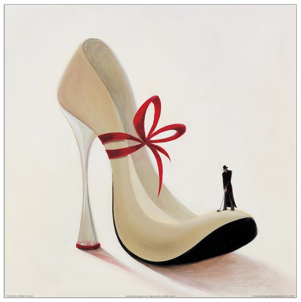 Décoration murale bois Artopweb Highheels Romance multicolore EC40078