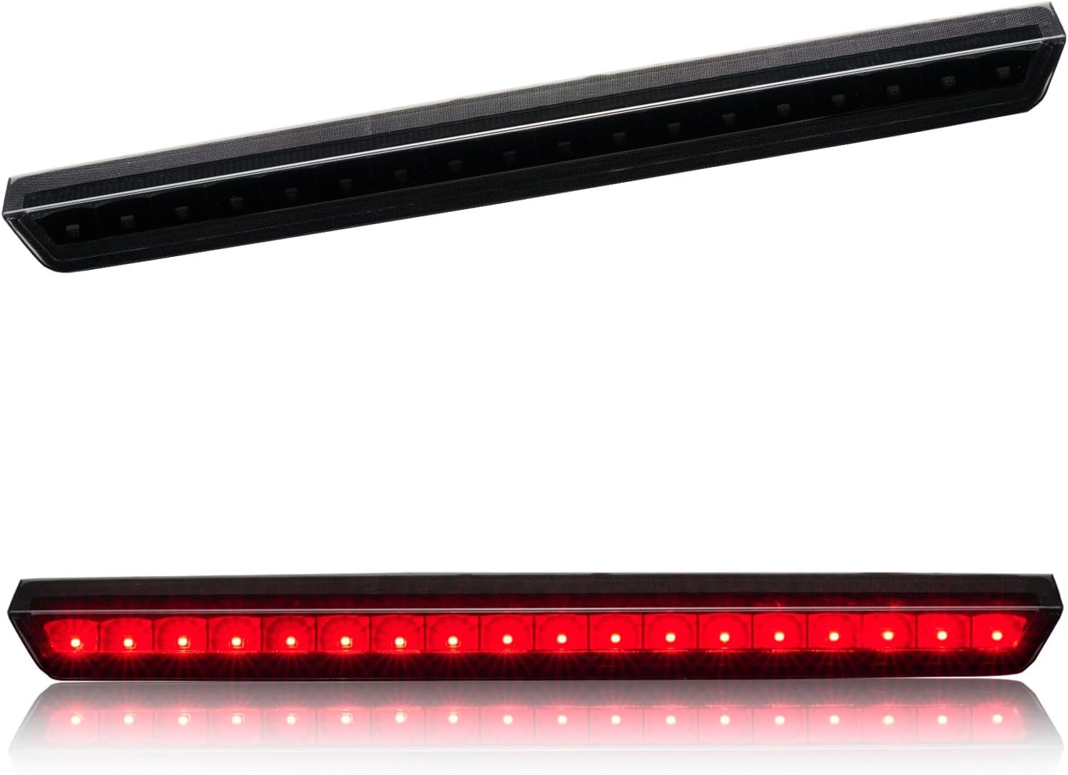 Third 3rd Brake Light LED for 2015-2020 Chevy Tahoe/Suburban, High Mount Rear Brake Lights Assembly for 2016-2019 Suburban 3500HD, Waterproof Center Cab Lamp Stop Light (Black Housing)