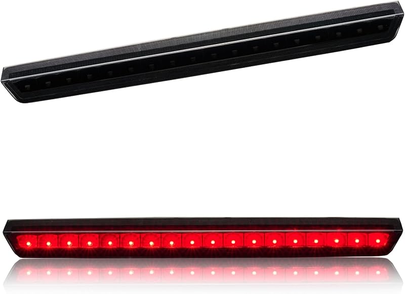 Luz de freio central LED Cxdar para Chevy Tahoe e Suburban 2015–2020 – Carcaça preta e lente fumê