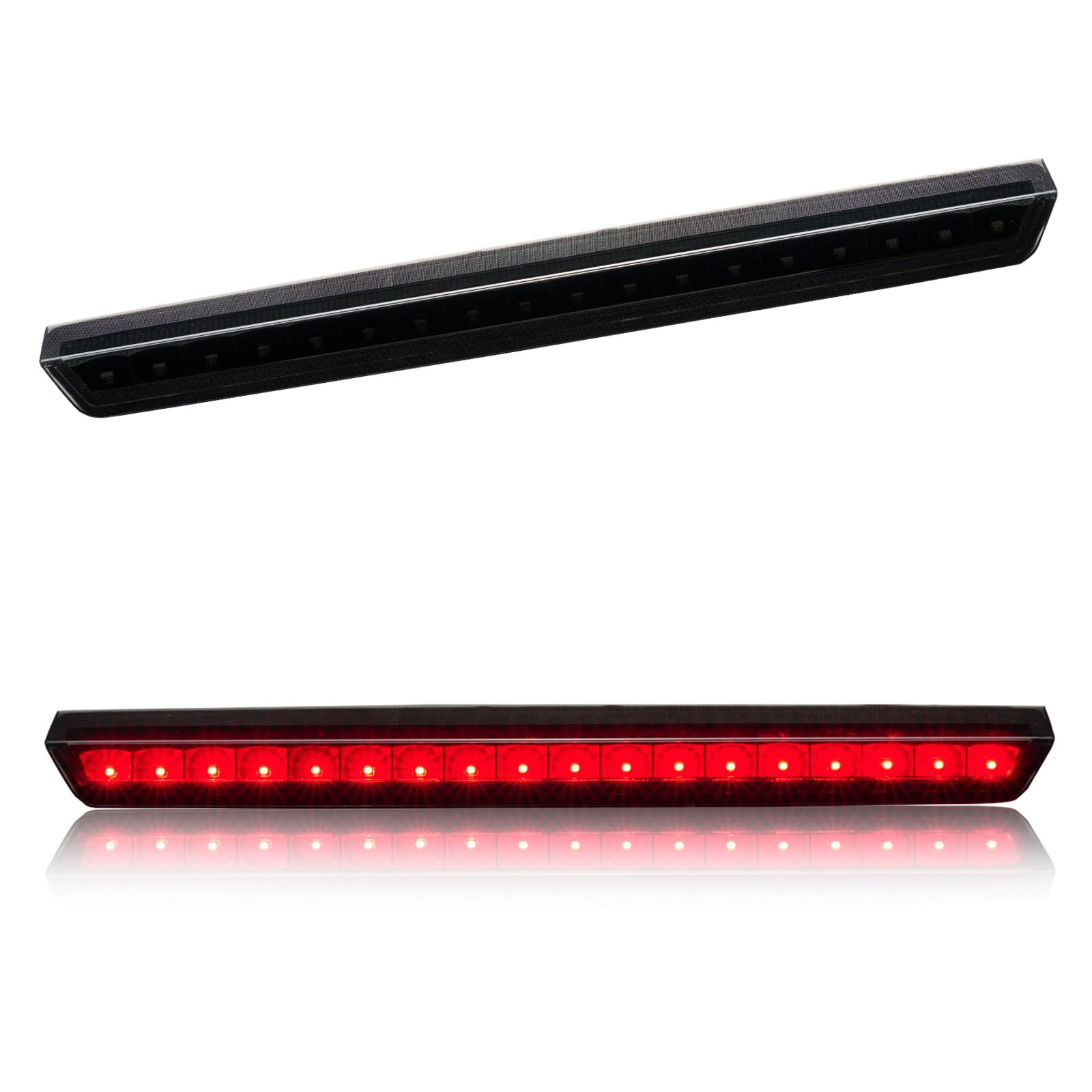 Third 3rd Brake Light LED for 2015-2020 Chevy Tahoe/Suburban, High Mount Rear Brake Lights Assembly for 2016-2019 Suburban 3500HD, Waterproof Center Cab Lamp Stop Light (Black Housing)