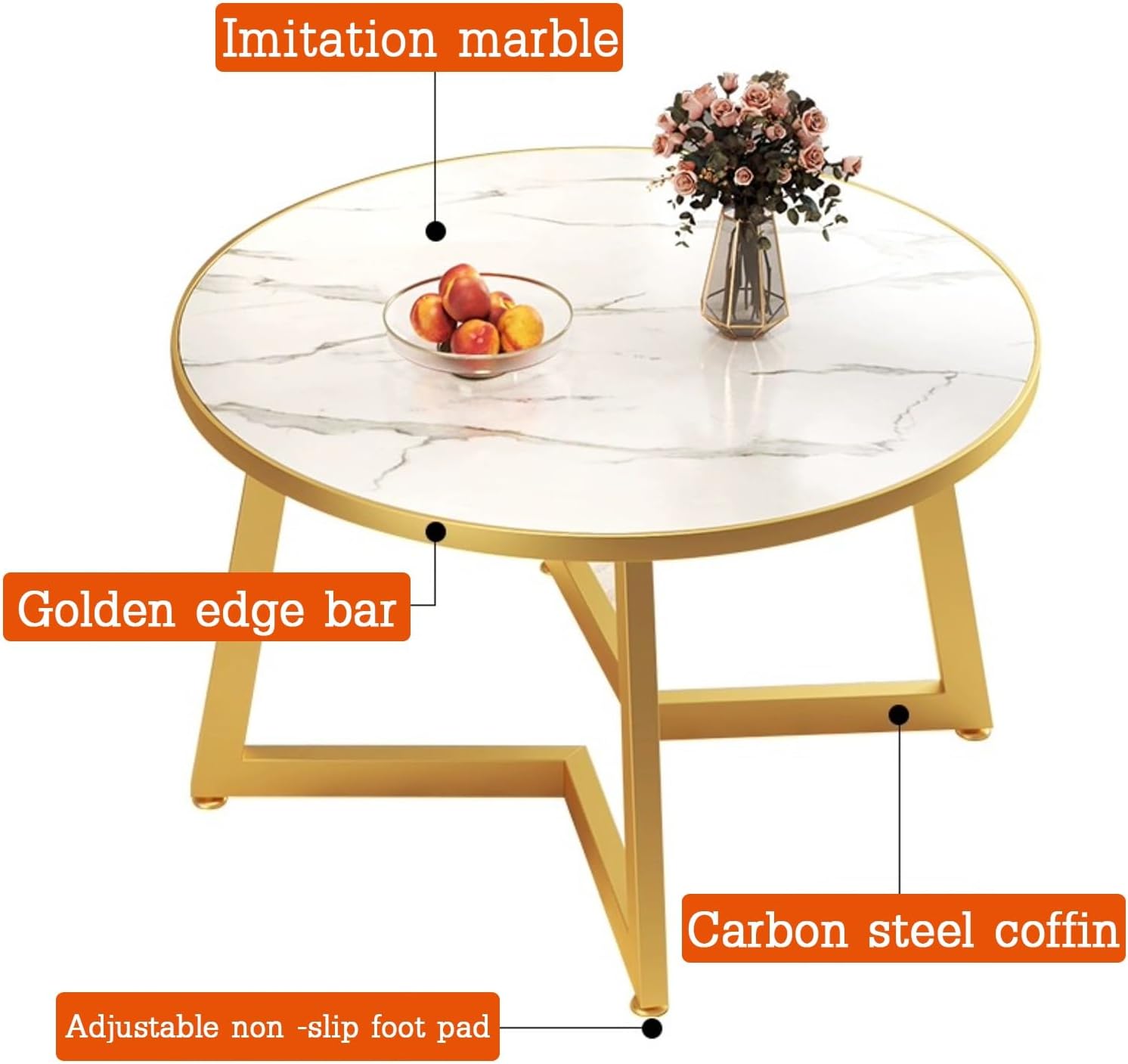 Reception Table and Chair Combination,for Combination Office, Office Reception Room Club Table and Chair Set, Negotiation Table Sales Office Shops Meetings Small Round Ta,Black-S-Skin