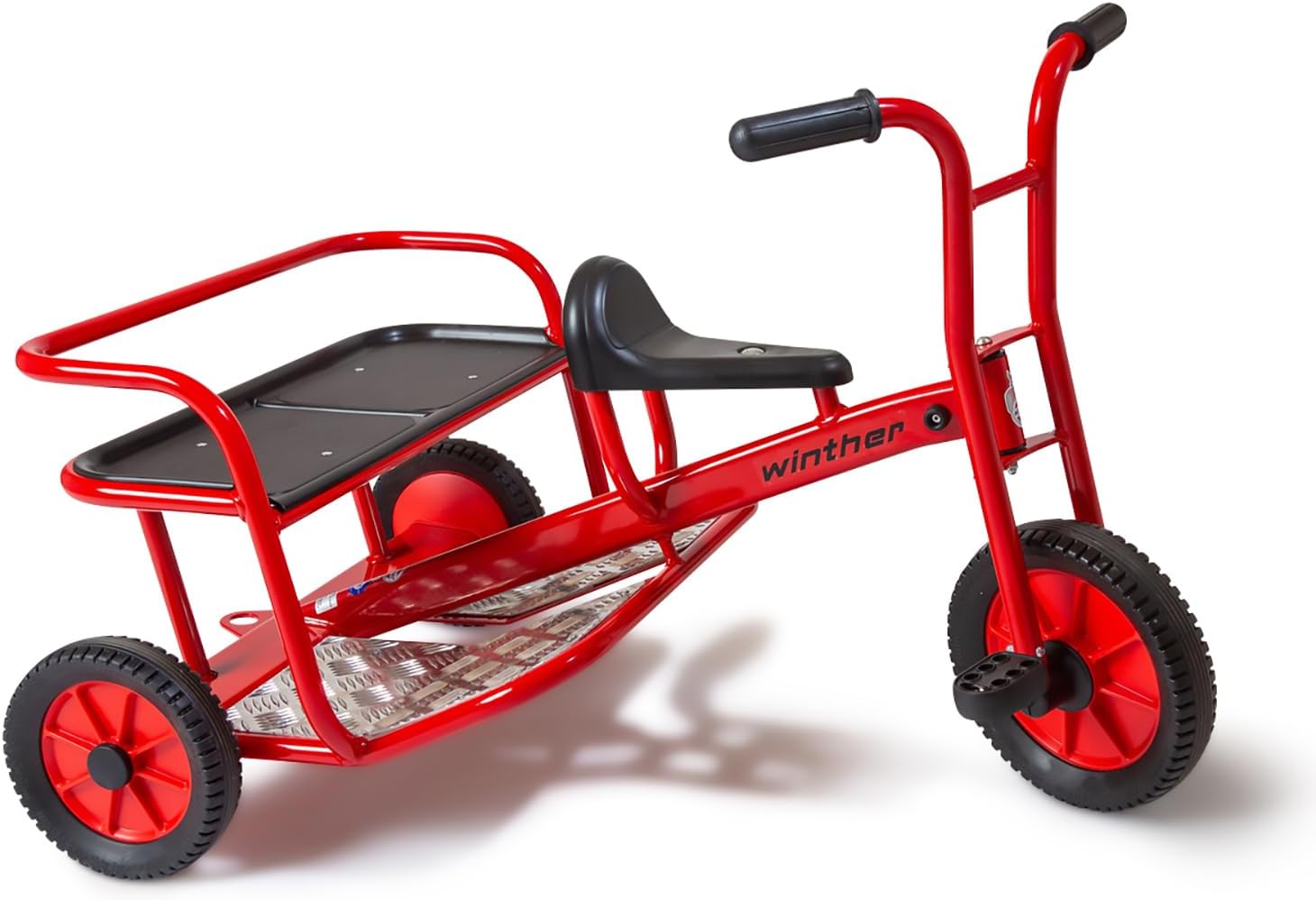 Winther Mini Viking Twin Taxi Trike, Ages 4+, Unisex, Medium, 620 x 960 x 960 mm, 75 kg Max Weight, Viking Theme, Outdoor Activity, Imaginative Play