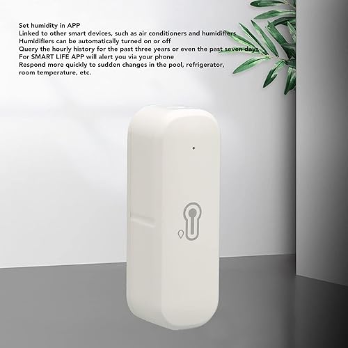 Miniatura 2 de Termómetro higrómetro para conexión Zigbee, monitor inalámbrico con sensor de temperatura y humedad WiFi para interiores y exteriores, con alerta de