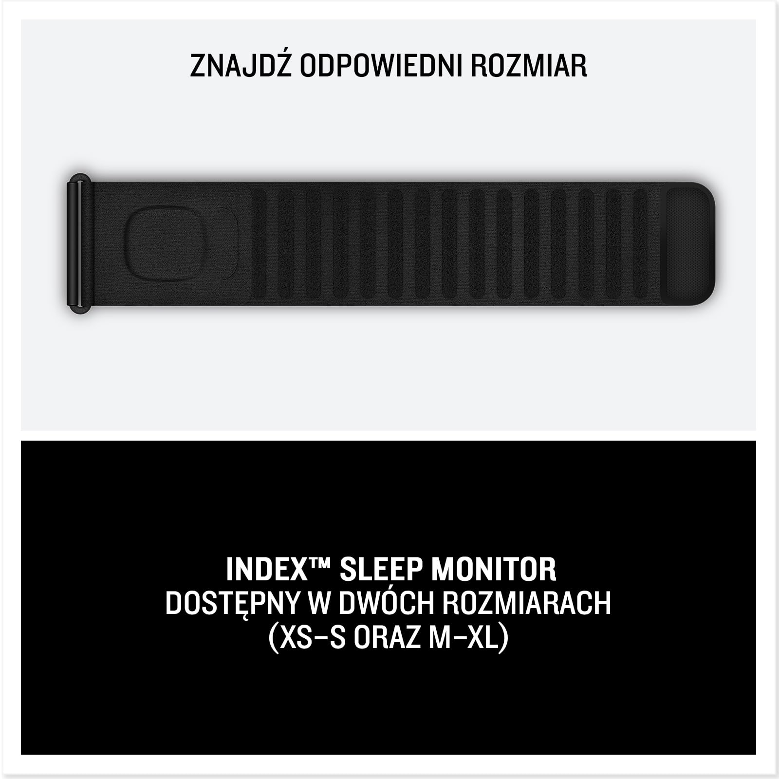 Garmin Index Sleep Monitor, inteligentna opaska do zaawansowanego monitorowania snu i wskaźników regeneracji, rozmiar L/XL