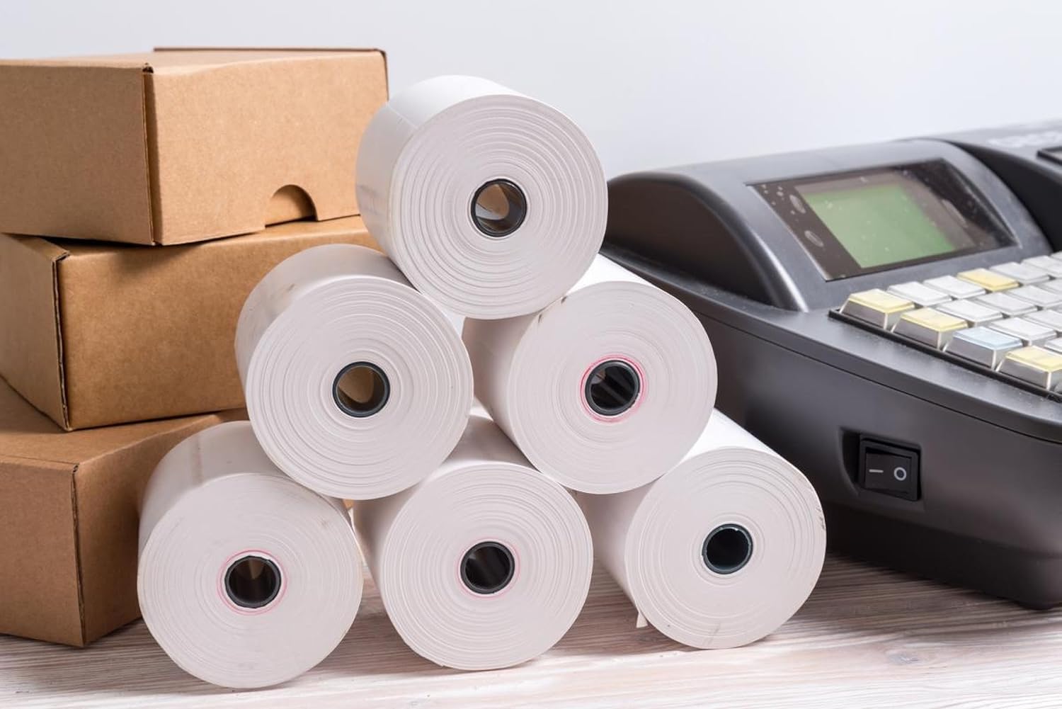 – Smooth Papers Thermal Paper Till Rolls for All EPOS Receipt Printing Machines 80mm x 70mm (Pack of 20 Rolls)