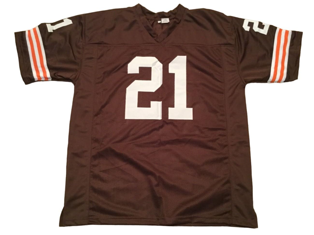 Generic Eric Metcalf Jersey Stitched Brown Custom Football New No Brand/Logos (US, Alpha, XX-Large, Regular, Regular, Brown)