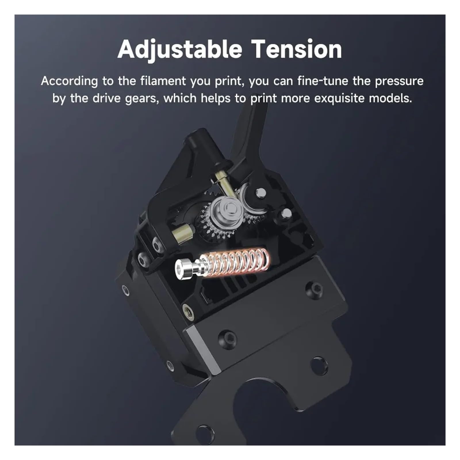 Estrusore Doppio Ingranaggio SE Compatibile con Creality Ender 3/5/CR10 | Sistema Direct Drive, Doppio Ingranaggio, Flusso Filamento Stabile, Facile Installazione, Parte 3D(Ender)