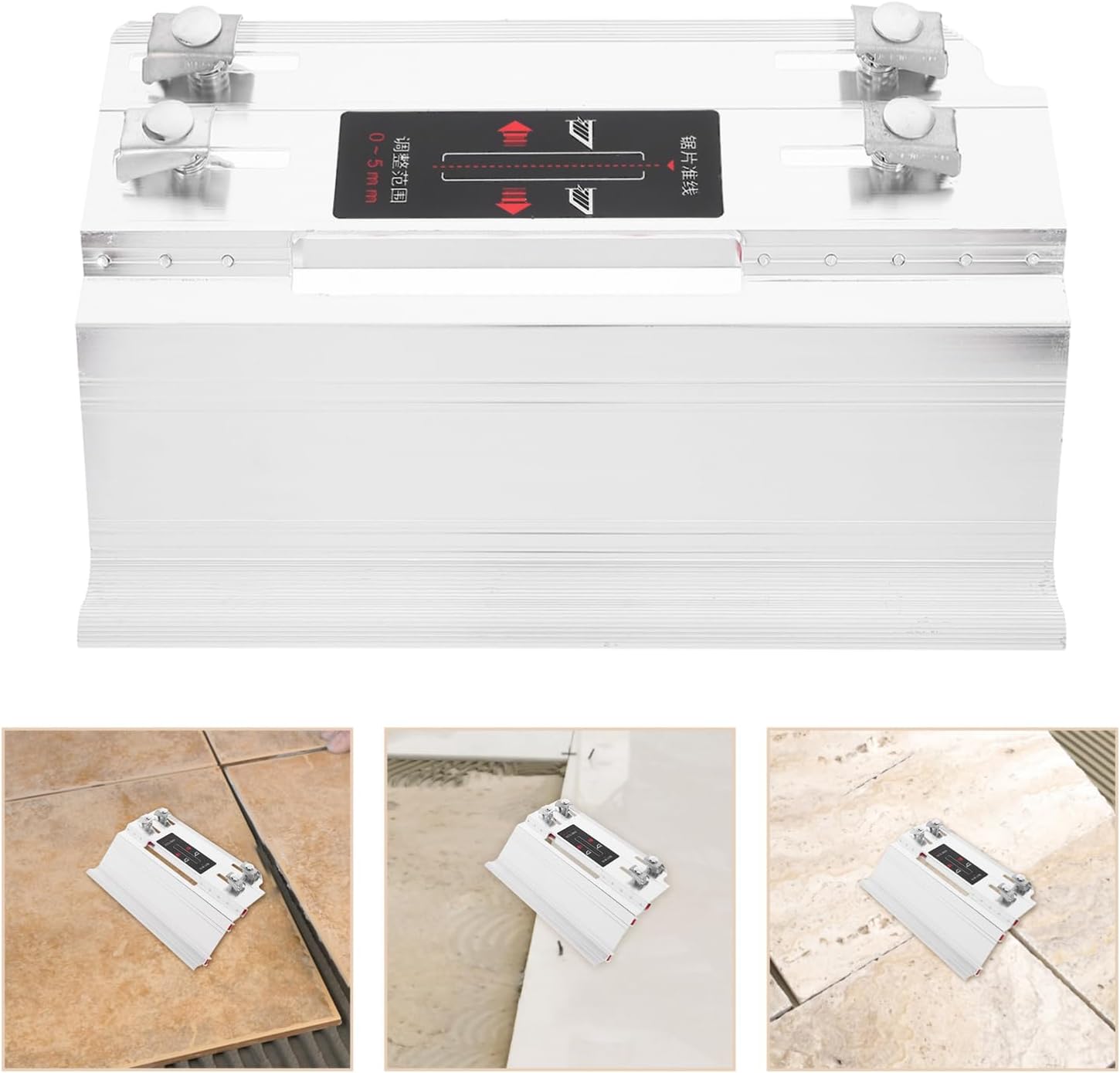 ABOOFAN 45 Degree Tile Chamfering Frame Aluminum Alloy Tile Cutter Device for Precision Cuts for DIY Projects