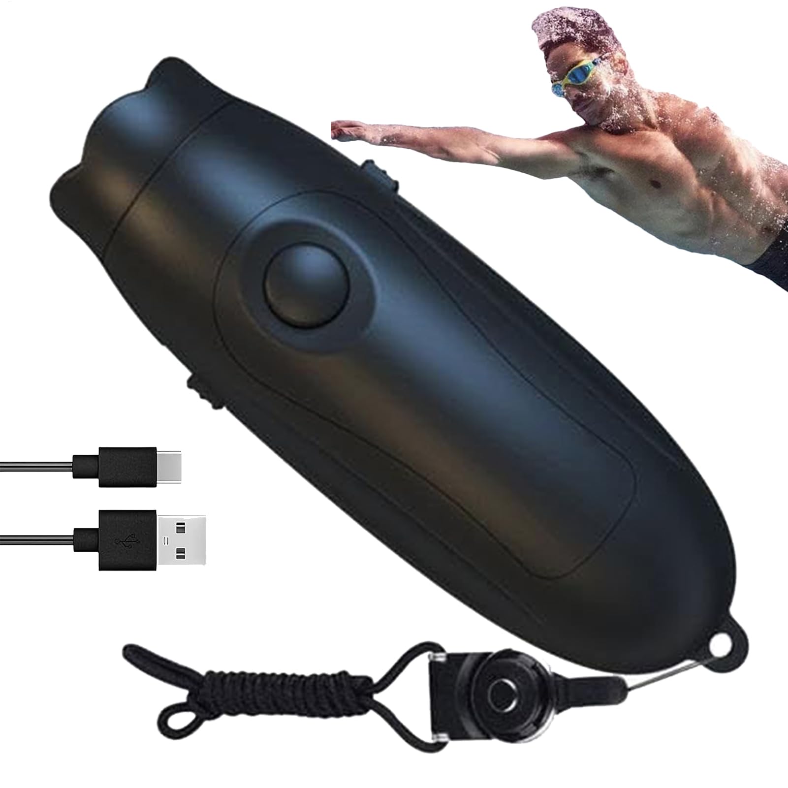 Electronic Whistle - Rechargeable 3 Level Adjustable Sound, High Decibel Loud Whistles, Portable Handheld Design, Battery Powered Whistle | Sports Training Gear for Outdoor Camping Hiking