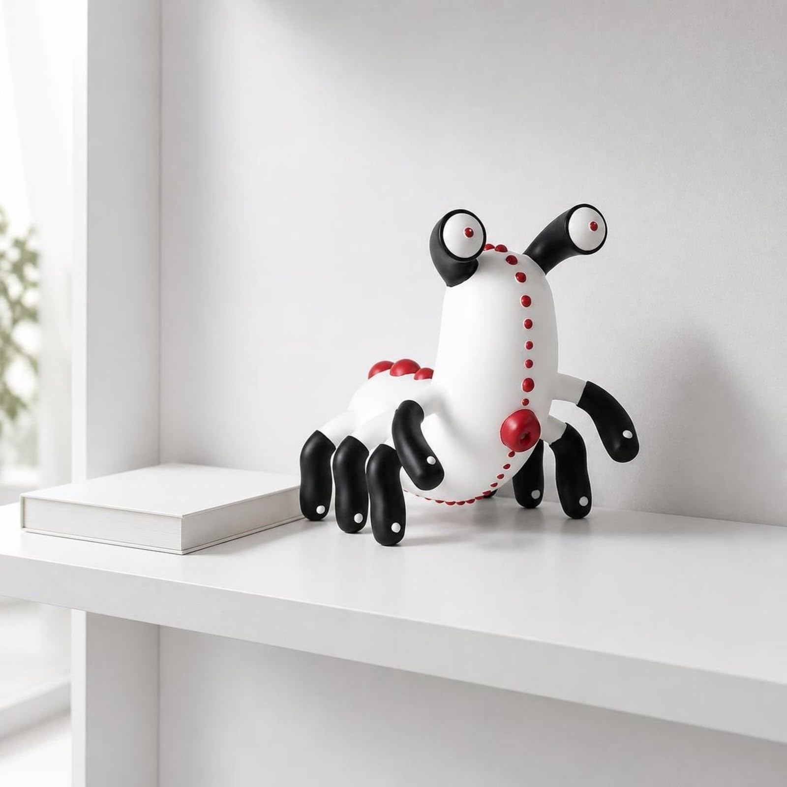 B Baosity Escultura Animal Pintado a Mano | Artística, coración, para Mesa, Estantería, Escritorio, Estilo D