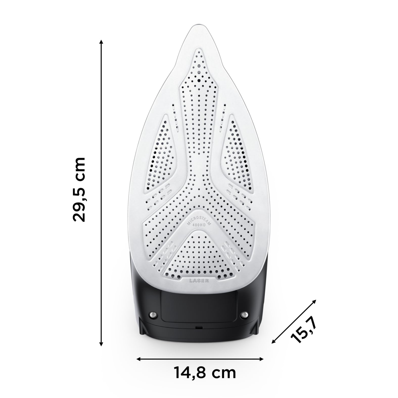 Rowenta Focus Excel - Plancha de Vapor 2700 W | Suela Microsteam 400 HD, Vapor 45 g/min, Golpe 200 g/min, Punta Precisa, Antigoteo, Eco, Depósito 300 ml, Vapor Vertical (Reacondicionado)