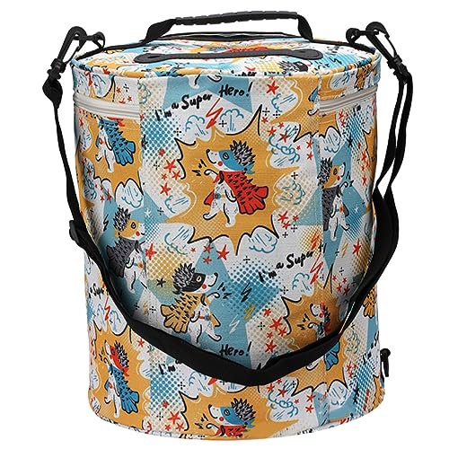 VILLFUL bolsa de almacenamiento de lana accesorio para tejer bolso de hombro de ganchillo bolsa de labores pañuelos papel caja portaherramientas de tejer