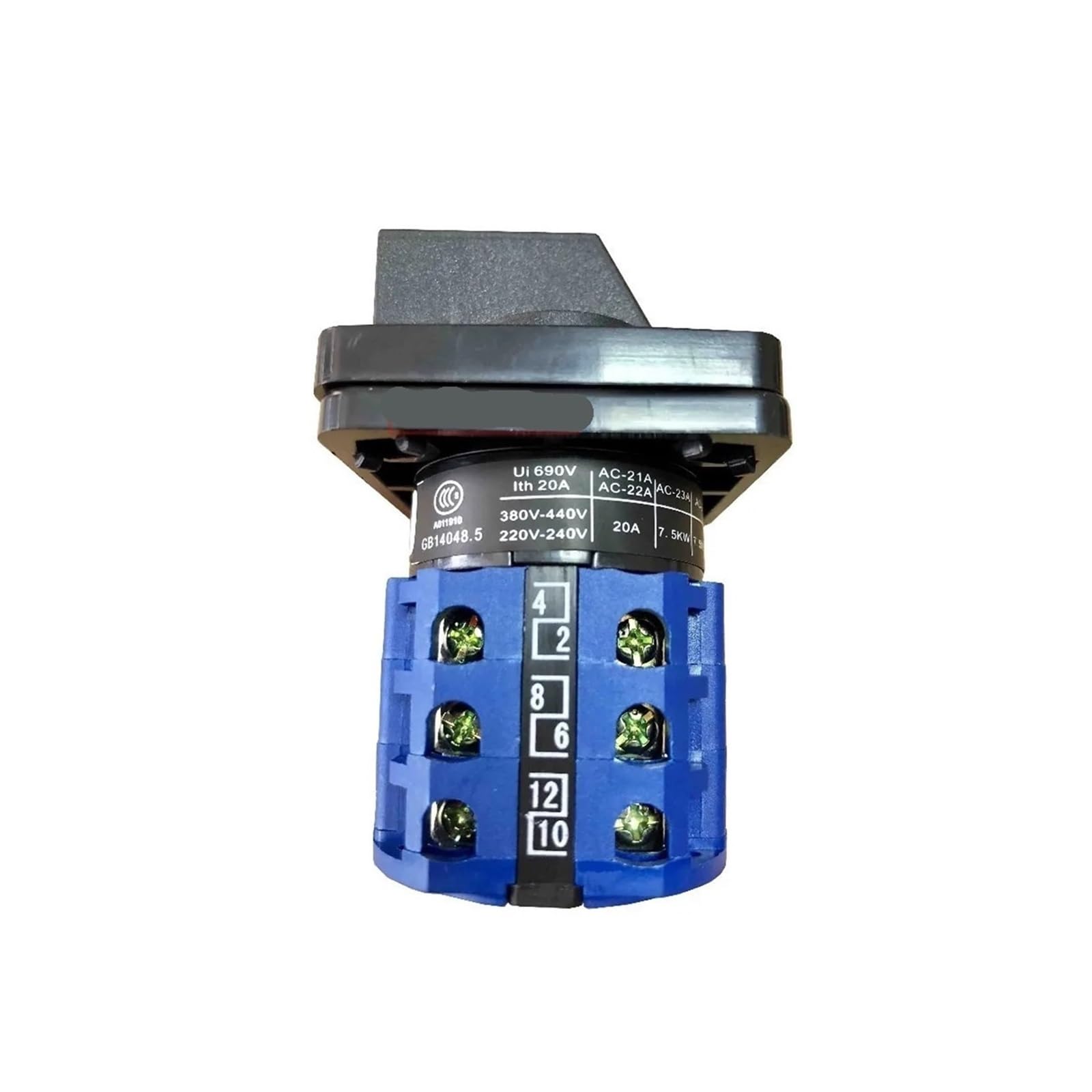 VSPPJYFG Latching 4 Positions Rotary Cam Switch LW28-20 LW26-20 Changeover with Screws 660V 20A 3 Stages