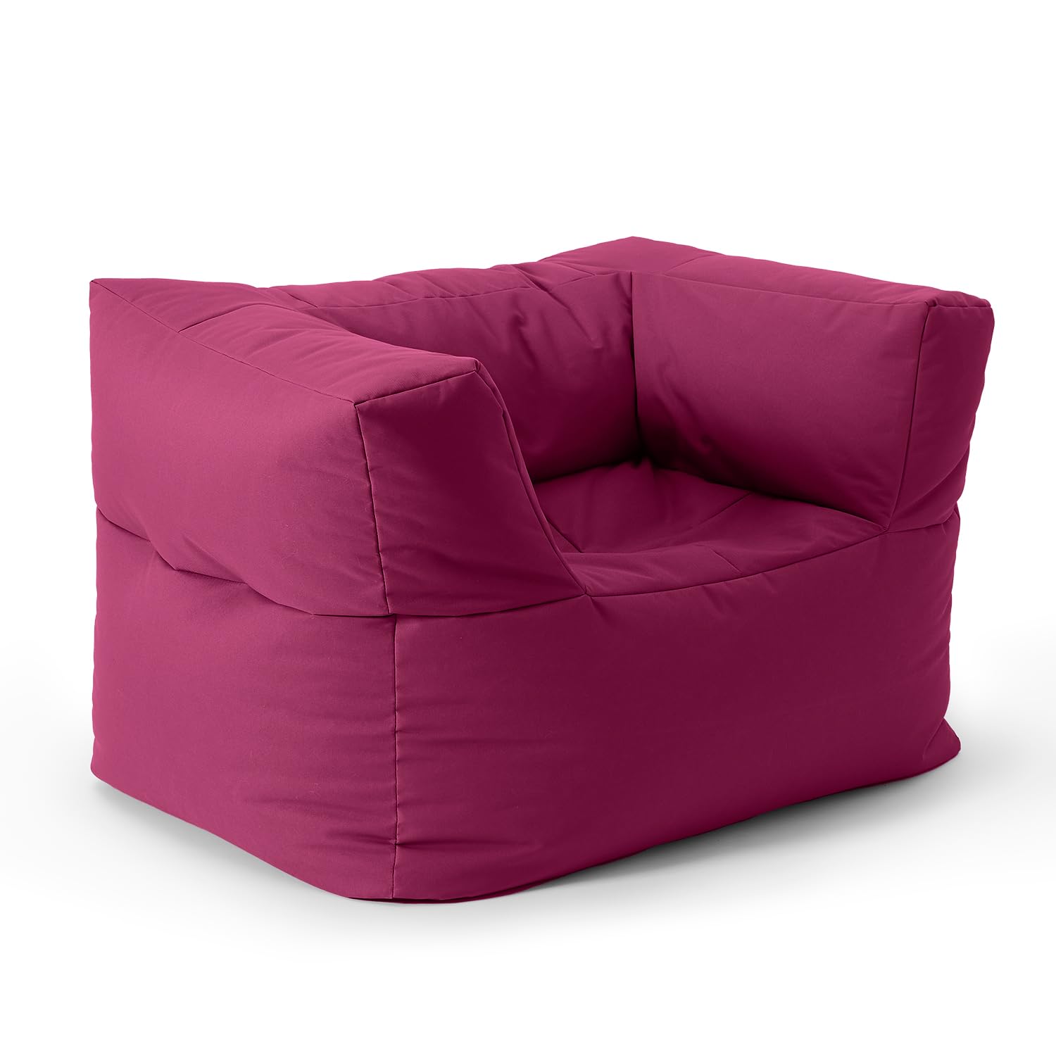 Lumaland Puf Lounge Modular Sillón | Sofá fácilmente ampliable y ligero | Muebles lavables e impermeables para interiores y jardín | Conjunto de asientos para interior y exterior | 96 x 72 x 70 cm