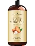 Handcraft Blends Sweet Almond Oil - 28 Fl Oz - 100% Pure and Natural - Premium Grade Carrier Oil for Skin and Hair - Hair and Body - Massage - Hexane-Free