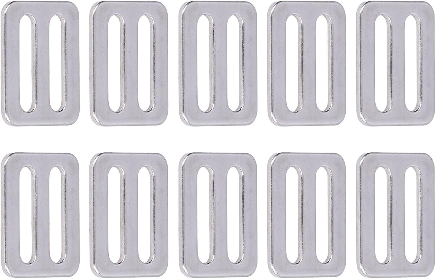 Walfront 1in Slide Buckle, Heavy Duty 316 Stainless Steel Webbing Slider, Adjustable Fastener for Straps Belts Collars Backpacks, Marine Grade