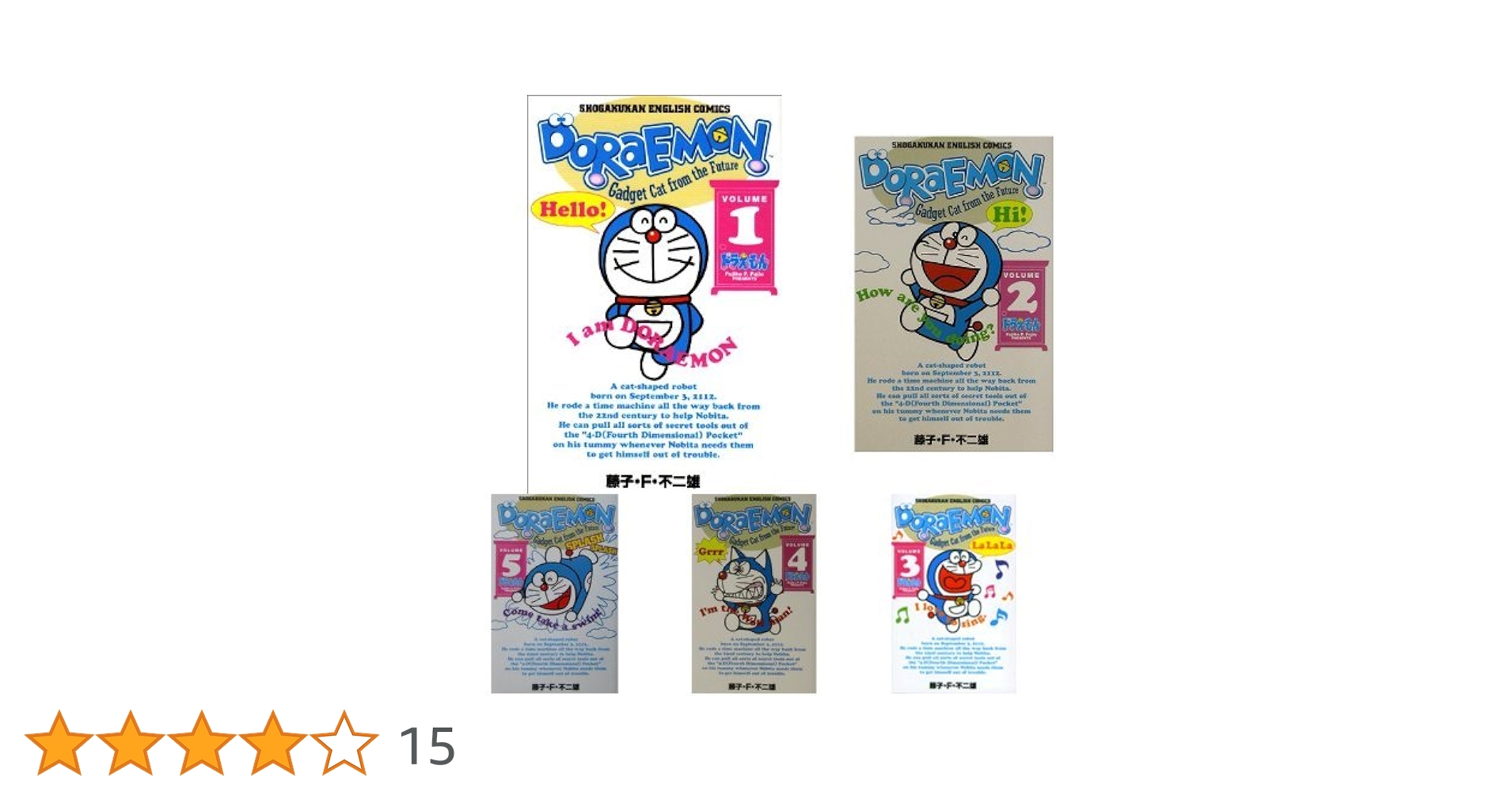 ドラえもん 英語版コミック 全10巻セット　極美品 ドラえもん 英語版コミック 全10巻セット 極美品 DORAEMON