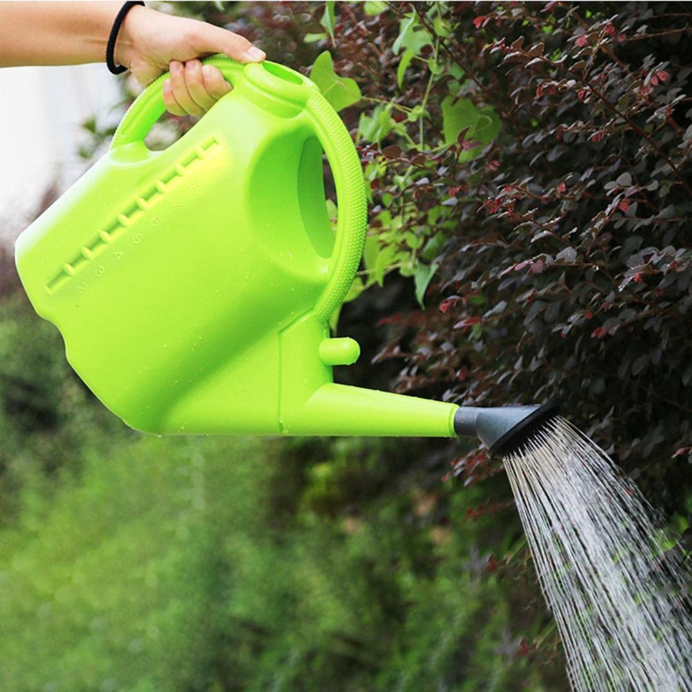Arrosoir en Plastique 9L avec Bec Réglable pour Plantes d'intérieur et d'extérieur, Arrosage de Fleurs Succulentes, Grande capacité pour la Maison (Vert-9L)