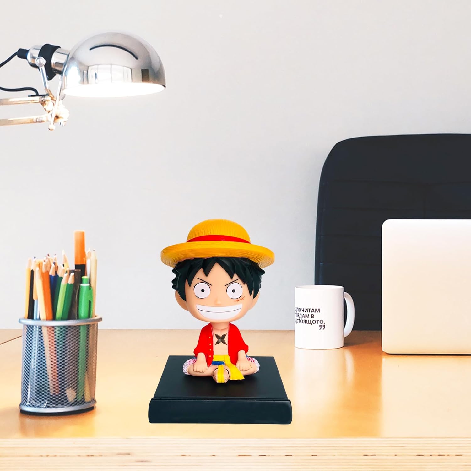 Bobbleheads Anime Figure Bobblehead Action Figures Car Dashboard Decorations Accessories Interior Birthday Cake Toppers Phone Holder for Women Men