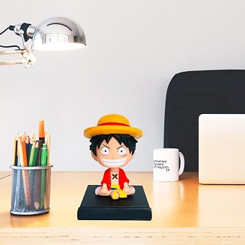 Tek Parça Bobbleheads Anime Luffy Figür Bobblehead Aksiyon Figürleri Araba Gösterge Paneli Dekorasyon Aksesuarları İç Doğum Günü Pastası Süsleri Telefon Tutucu Kadın Erkek Kız Çocuk
