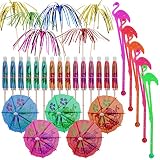 Bebidas para decoración de cócteles: Convierten fácilmente una bebida normal en una bebida divertida, decoran productos horneados, cupcakes, pasteles de fiesta o espolvorean sobre la mesa de la fiesta para usar como decoración, y son como las que se ven en los bares de cócteles.