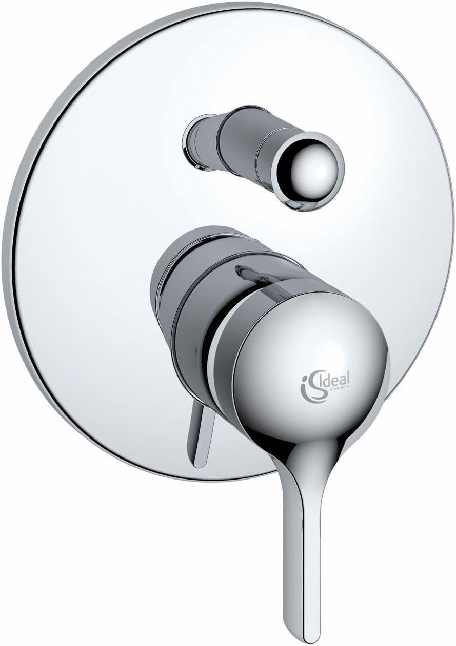 Ideal Standard Melange A4720AA Pre-Assembled Set Flush-Mounted Bath Mixer Chrome-Plated for Easy Box