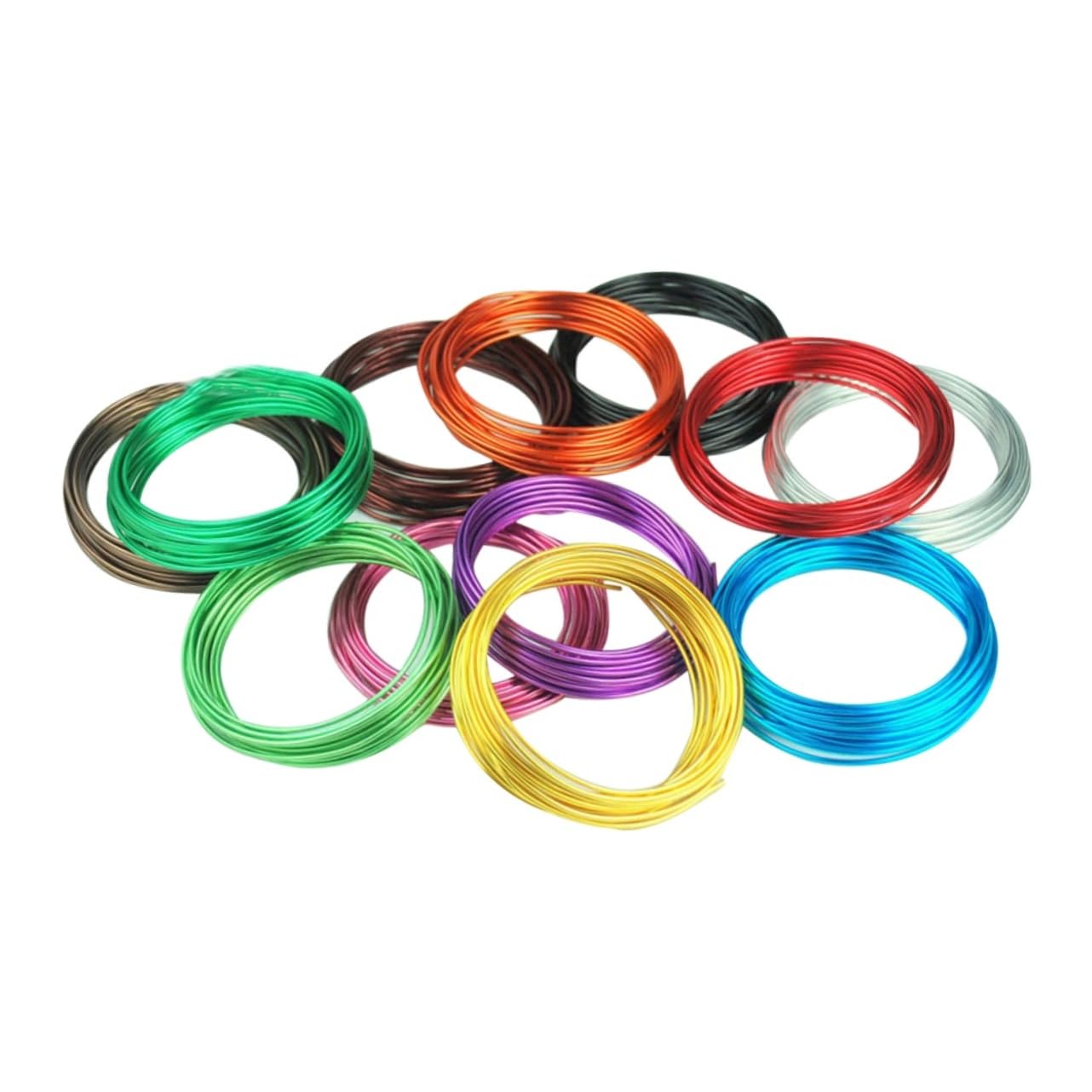 Operitacx 24pcs Mixed Aluminum Wire DIY Jewelry Making Kit for Necklace Bracelet Bead Crafting