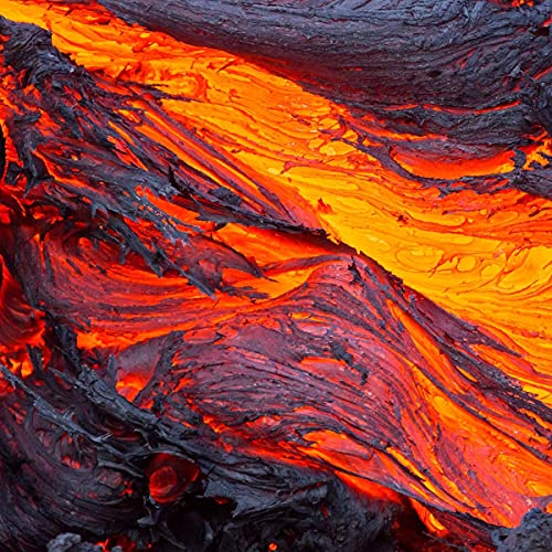 Volcano Bedding Set Single 2 Pieces Disaster Printed Pattern Red Yellow Comforter Set Lava Duvet Cover For Adult Boys Men Teen Bedspread With Zipper Ties 1 Duvet Cover +1 Pillowcase No Comforter - Image 3