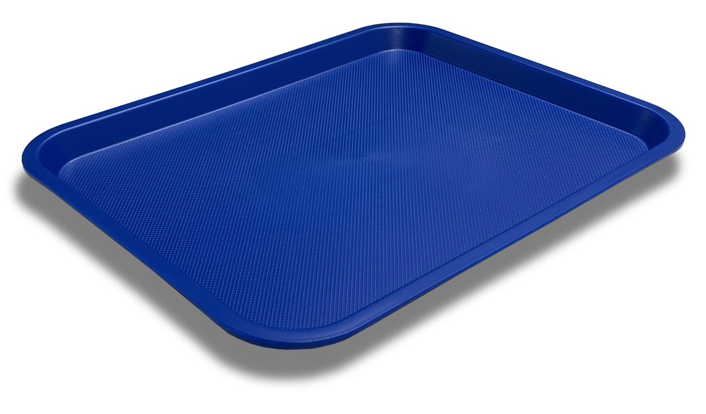 Small Commercial Fast Food Serving Takeaway Tray 350 x 270mm (Blue)