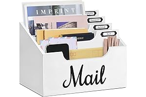 Rustic Mail Organizer Countertop: Perfect Desk Tidy