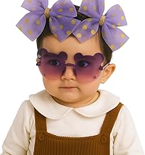 Baby Girls 1 Sunglasses and 1 Hair Clip Set Stylish Matching Combo with Protection Goggles and Fancy Hair Accessory for Toddlers and Kids