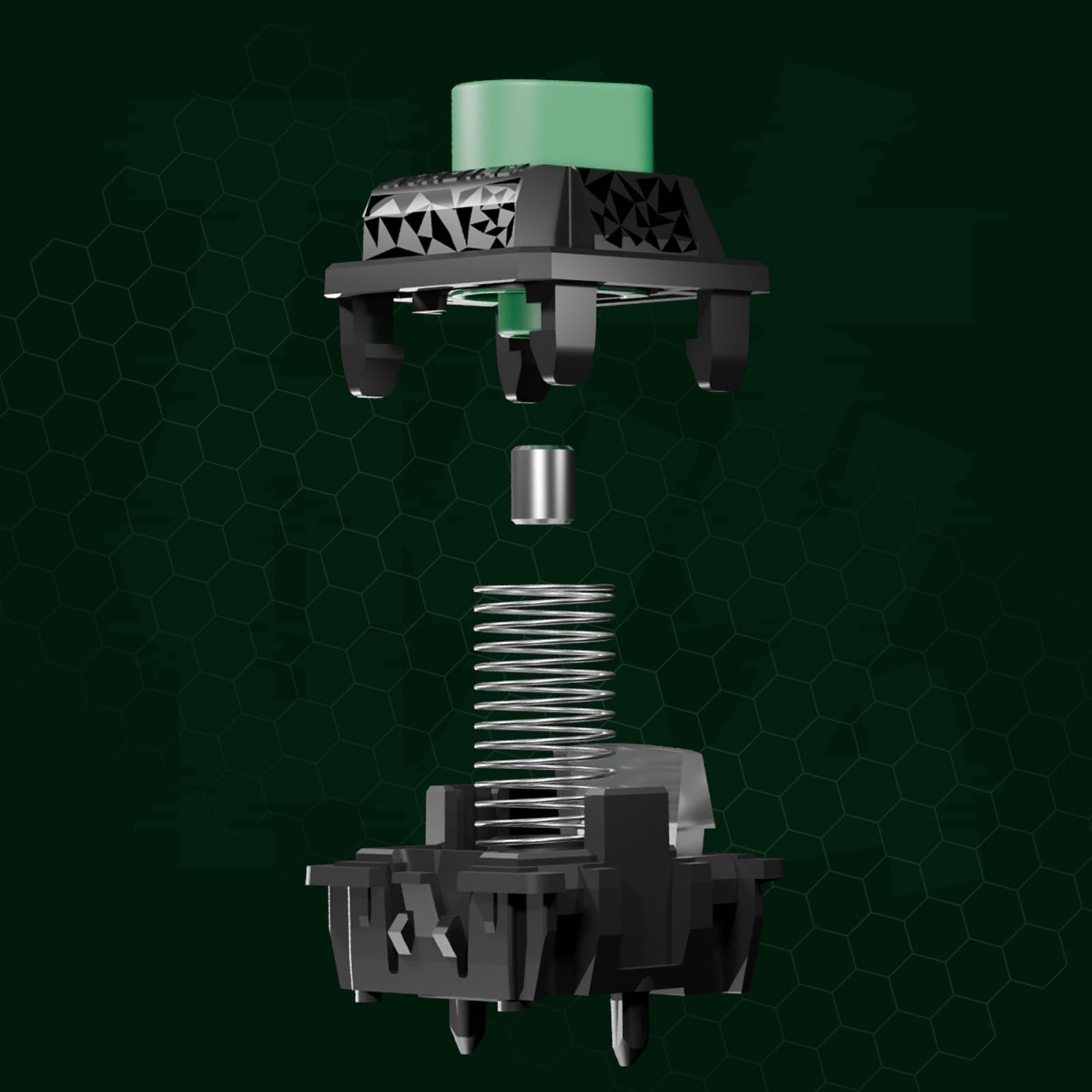GATERON Magnetic Jade Series Keyboard Switches, Linear Pre-Travel