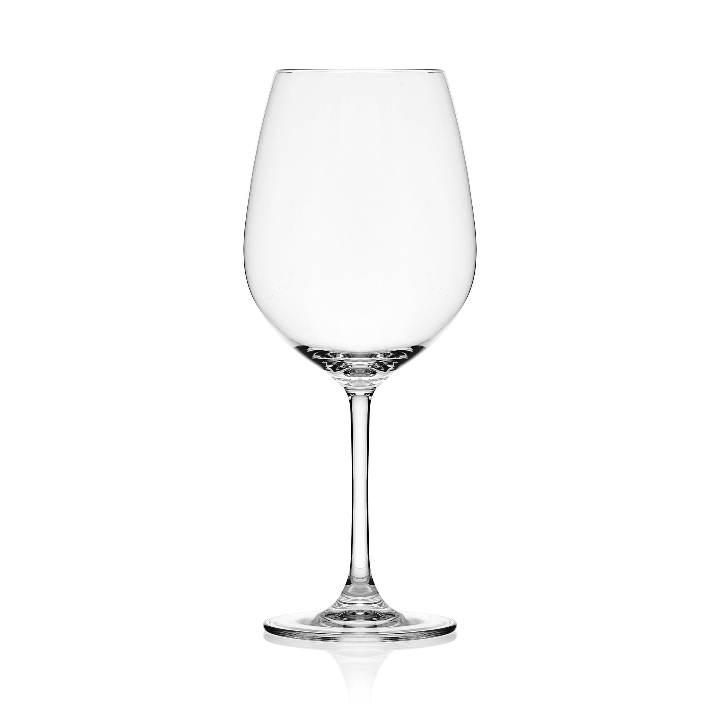 MIKASA Lana Bordeaux - Juego de 4 copas de vino tinto de 22 onzas, transparente