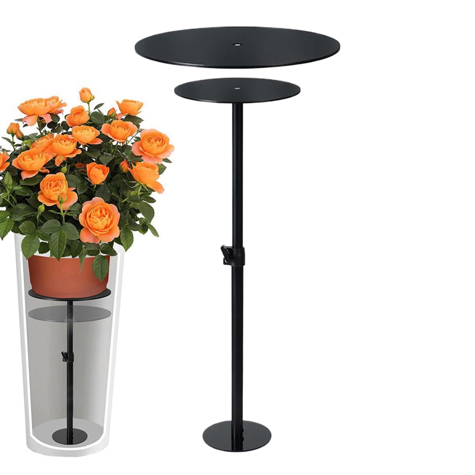 Insert ajustable pour pot de fleurs sur le balcon créez un jardin suspendu sur votre fenêtre