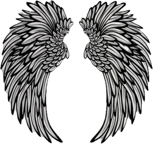 Miniatura 8 de Shakven Decoración de pared de alas de ángel de metal, gran decoración de pared de metal, escultura de pared, arte de alas para interiores y