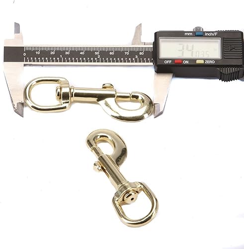 Miniatura 3 de Fms Ravenox - Ganchos de presión resistentes, resistentes chapados en níquel y latón de 58 pulgadas, (chapado en níquel) (paquete de 4)