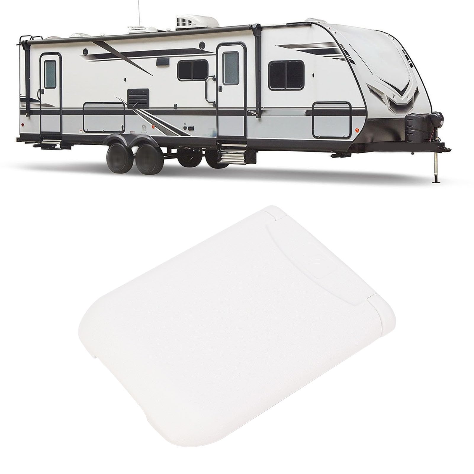 Caja de toma de corriente para autocaravana, panel de terminales duradero de circuito único, 2 M10 con interruptor de desconexión para caravana de autocaravana