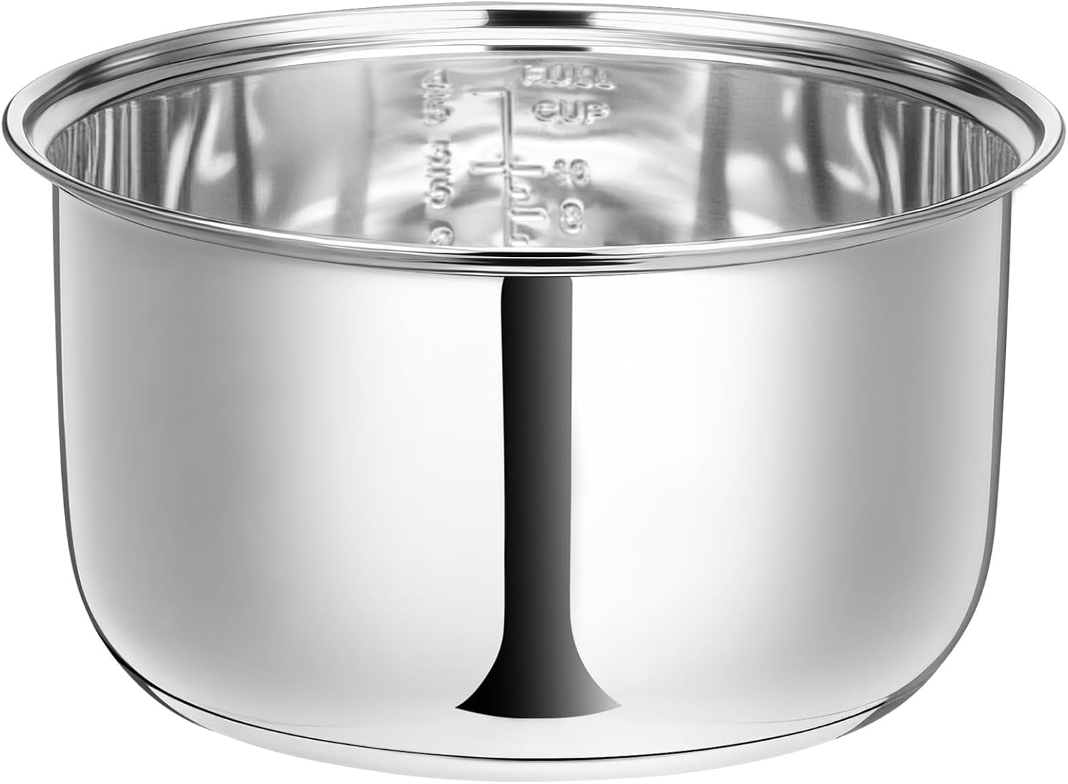 304 Stainless Steel Rice Cooker Inner Pot, Inner Bowl, Non-stick Replacement Pot, Durable & Universal Fit for Multi-cookers, Even Heating for Delicious Rice(5 L)