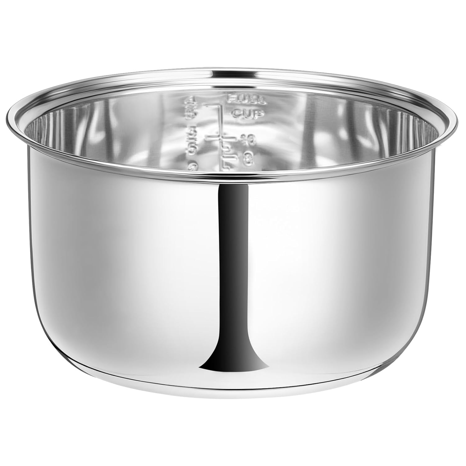 304 Stainless Steel Rice Cooker Inner Pot Inner Bowl Non-stick Replacement Pot Durable Universal Fit for Multi-cookers Even