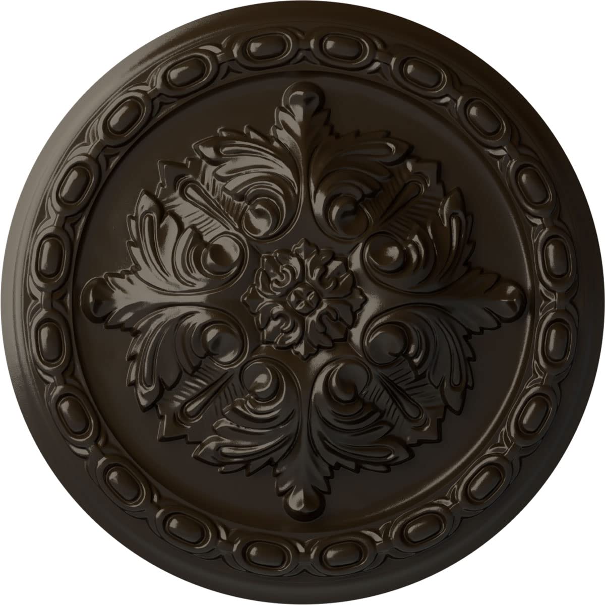Médaillon de plafond en acanthe Cm11acacs bronze antique élégant et raffiné