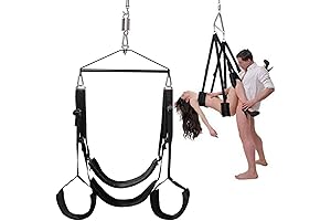 Ultimate Sex Swing for Couples - 360° Rotating Trapeze with Fluffy Liner