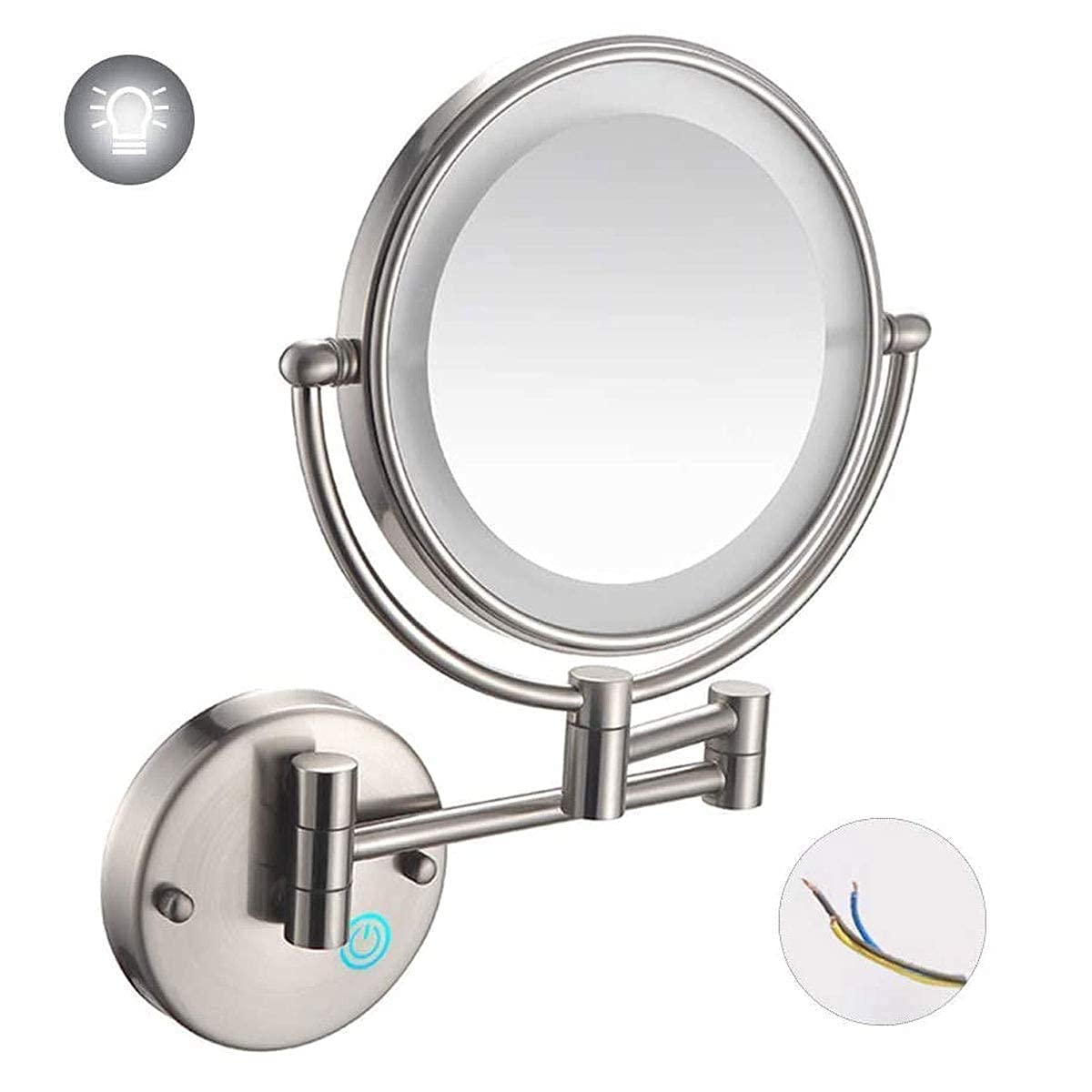 Miroir mural LED 7X pour sublimer votre vanité de salle de bain moderne