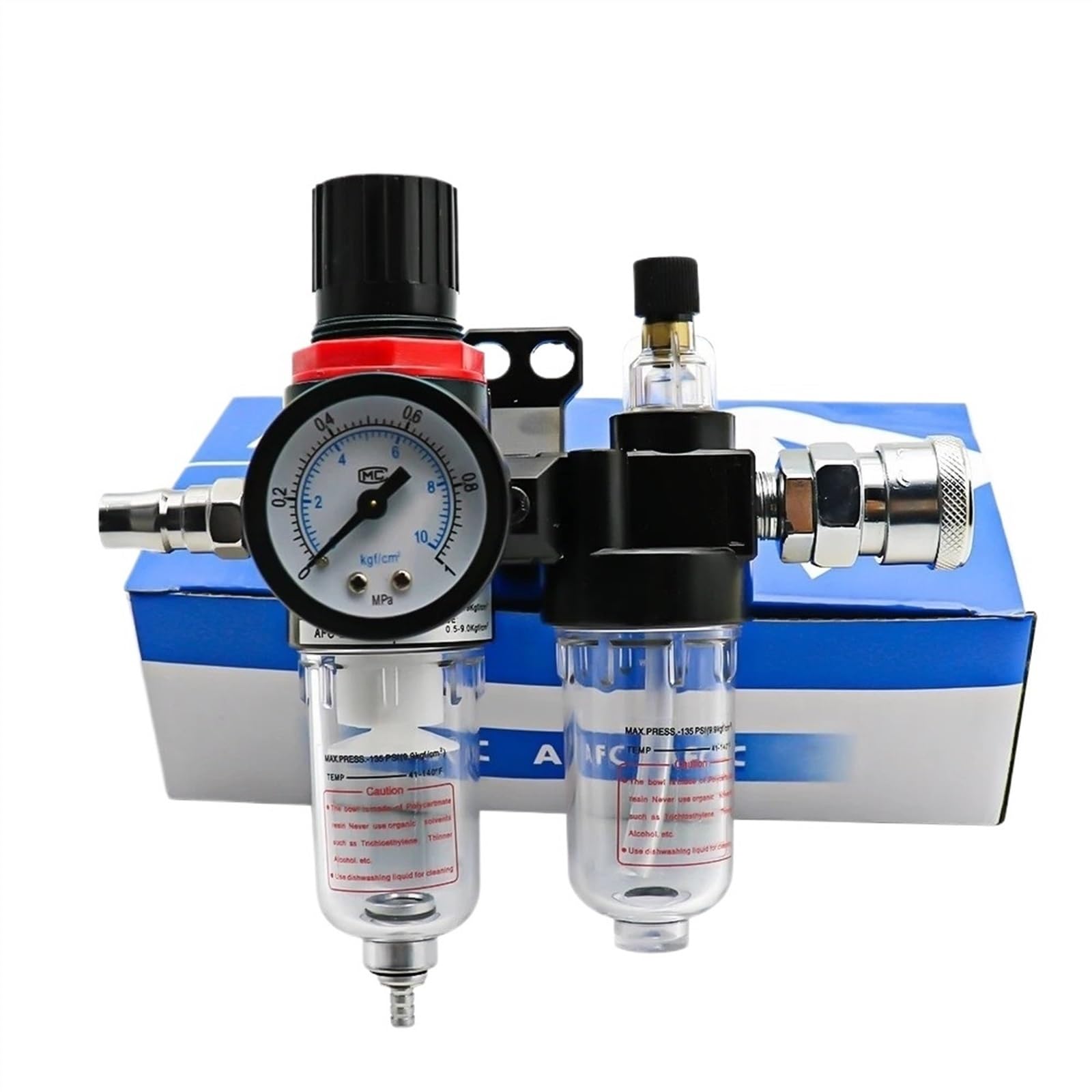 Cihatsln Afc-Smpm20 Afc2000 Afr2000 + Al2000 G1/4 Oil And Water Separator Air Filter Used To Reduce Pressure Valve Regulator (Afc-Smpm20)
