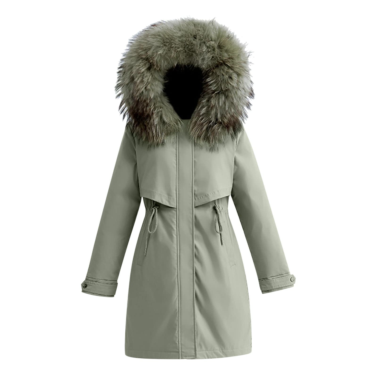 Genérico Chaqueta de plumón para mujer,Funcional Termica nico abrigo acolchado plegable Cálido Parka Larga Invierno Running Funcional Chic Cazadoras Elegante Acolchada Deportivo otoño e