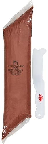 Henry & Henry - Relleno de pastel bávaro de chocolate y pastelería, 2 libras con cuchillo de espátula By The Cup