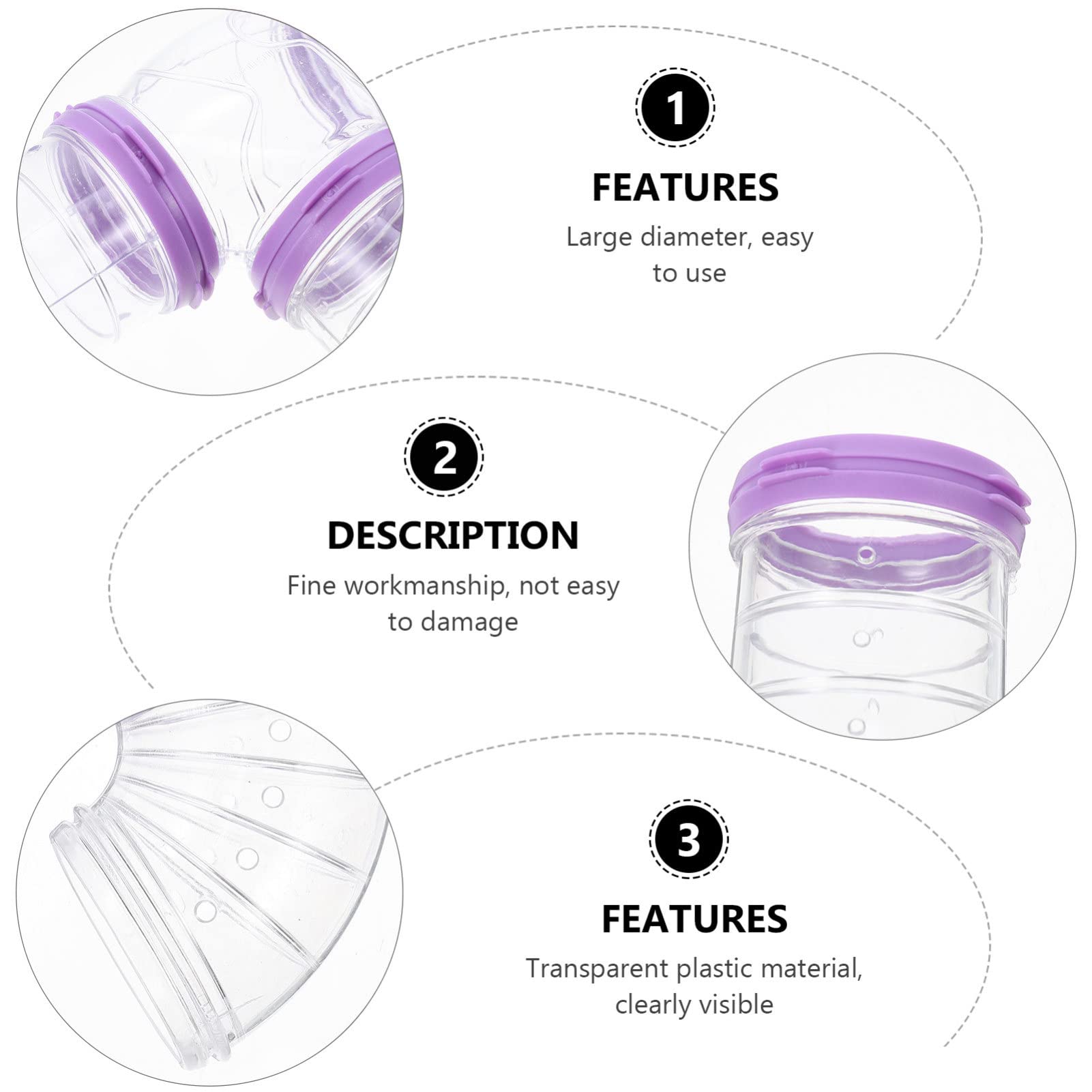purple hamster cage accessories tubes