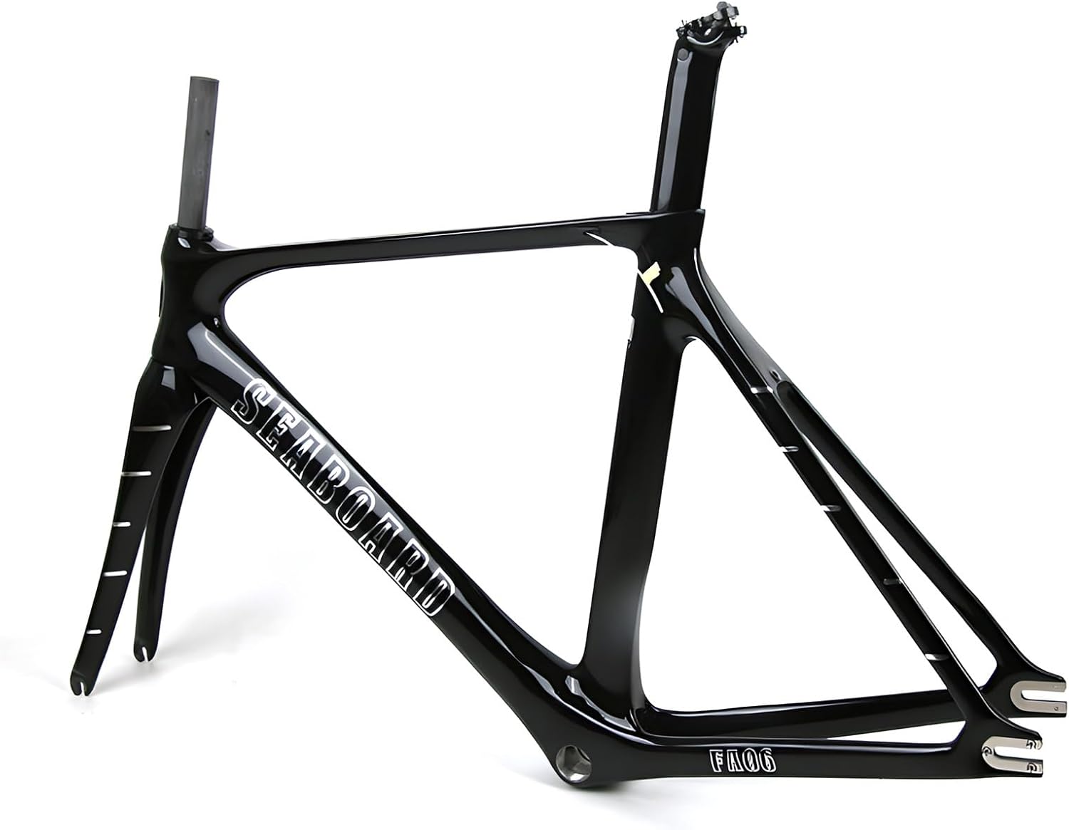 700C Carbon Fiber Fixed Gear Bike Frameset Quick Release 100/120mm 52cm 55cm Track Bike Frame C Brake Frame Internal Alignment