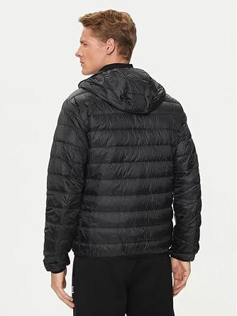 EA7 Men's Woven Down Jacket, Black